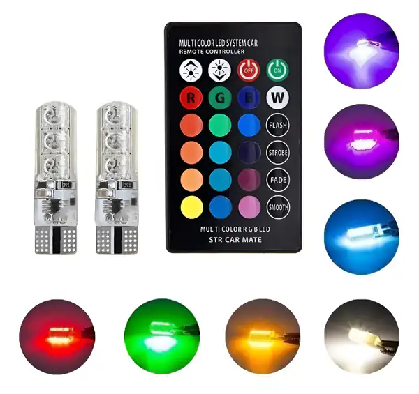 LED T10 RGB con control