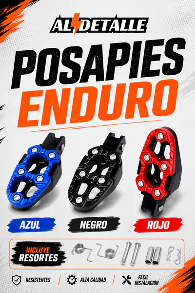 Posapiés enduro reforzados
